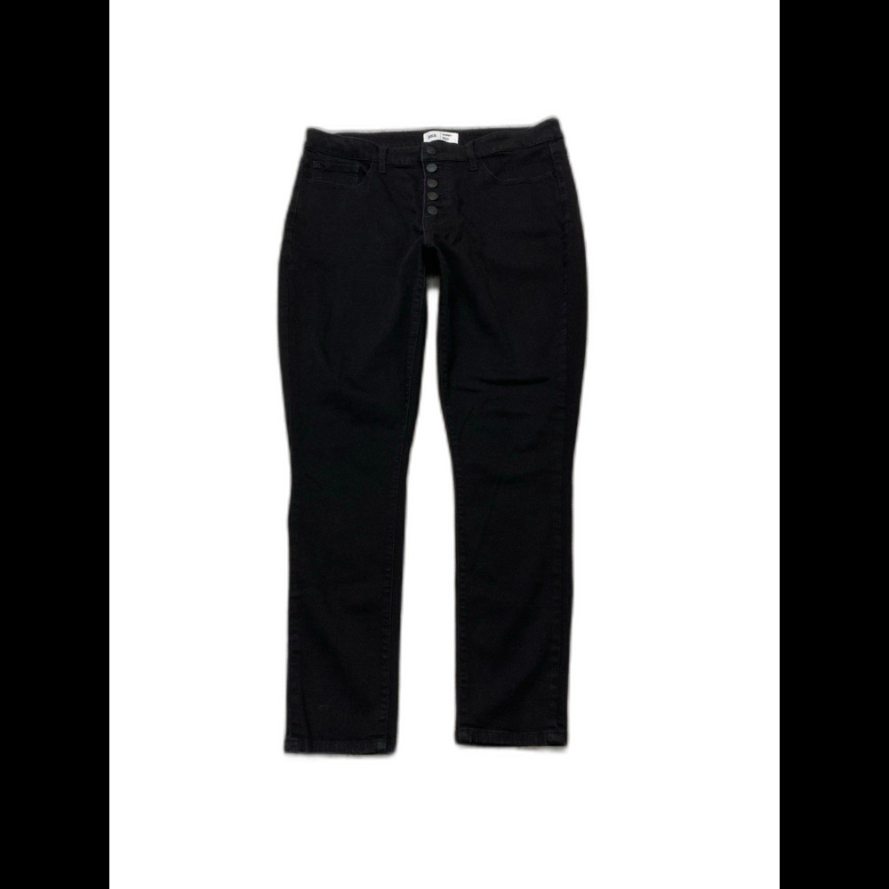 BKE Gabby Curvy fit High-Rise Skinny Button Fly Soft Pants/Jeans Black Size 31